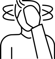 duizeligheid of vermoeidheid CO-vergiftiging