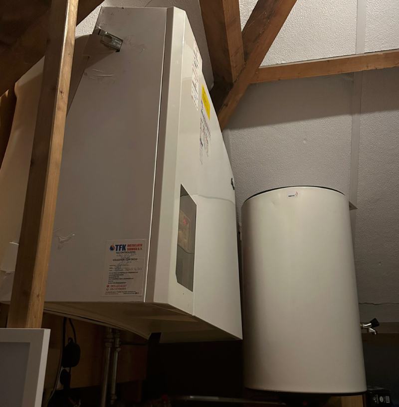 Gerepareerde Nefit cv-ketel uit 2002 tijdens cv ketel reparatie in Heemstede